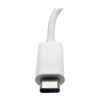 Tripp Lite USB-C Male to VGA with USB-C Female Adapter Cable - White Image