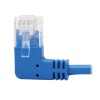 Tripp Lite 1FT RJ45 Left-Angle Male to RJ45 Male Cat6 Gigabit Molded Slim UTP Ethernet Cable - Blue Image