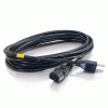 C2G 25FT Universal 18 AWG IEC320C13 to NEMA 5-15P Power Cord - Black Image