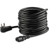 StarTech 15FT Right-Angle NEMA 5-15P to C13 Power Cable - Black Image