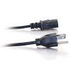 C2G 1FT 18 AWG NEMA 5-15P to IEC320 C13 Universal Molded Power Cable - Black Image