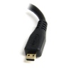 StarTech 0.41FT High Speed HDMI Female to Micro HDMI Male Adapter Cable - Black Image