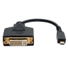 Tripp Lite 0.5FT Micro HDMI Male to DVI-D Female Adapter Cable Image