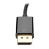 Tripp Lite 0.5FT DisplayPort Male to VGA HD15 Female Adapter Cable - Black Image