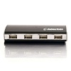 C2G 4-Port USB2.0 Hub with Aluminum Base - Black, Silver Image