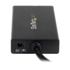 StarTech 3-Port USB3.0 Portable Hub with Gigabit Ethernet Port - Black Image