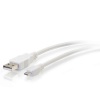 C2G 3FT USB2.0 Type-A Male to Micro USB Type-B Male Cable - White