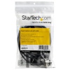 StarTech 6.6FT Push to Lock Keyed Steel Computer Cable Lock - Black, Silver Image