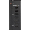 StarTech 7 Port USB Mobile Charging Station - Black Image