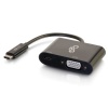 C2G USB Type C to VGA Adapter with Power Delivery - Black Image