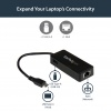 StarTech USB Type-C to Ethernet Gigabit Adapter - Black Image