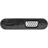 StarTech DisplayPort Male To HD-15 VGA With HDMI Female Adapter - Black Image