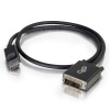 C2G 3FT DisplayPort Male to DVI-D Male Adapter Cable - Black Image