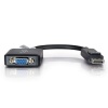 C2G 8IN DisplayPort Male To VGA Female Adapter - Black Image