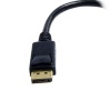 StarTech 6IN DisplayPort Male to DVI-I Female Adapter -  Black Image