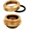 Corsair Hydro X Series XF Hardware Cooling Accessory Fitting - Gold, 4-Pack Image