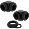 Corsair Hydro X Series XF 90° Hardware Cooling Accessory Fitting - Black, 2-Pack Image