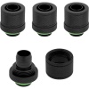 Corsair Hydro X Series XF 13/10mm Hardware Cooling Accessory - Black, 4-Pack Image
