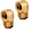 Corsair Hydro X Series 90° Rotary Adapter - Gold, 2-Pack Image