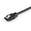 1FT StarTech SATA Round Latched to SATA Round Latched Cable - Black Image