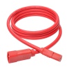 6FT Tripp Lite C14 To C13 Power Extension Cable - Red Image