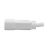 2FT Tripp Lite C14 To C13 Heavy Duty Power Extension Cable - White Image