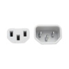 3FT Tripp Lite C14 To C13 Power Extension Cable - White Image