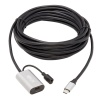 16.4FT Tripp Lite USB-C Male to USB-C Female Active Extension Cable - Gray, Black Image