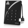 500GB Apricorn Aegis Padlock USB3.0 External Hard Drive - Black Image