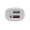 Tripp Lite Dual-Port USB Car Charger for Devices with Qualcomm Quick Charge 3.0 Technology - White Image