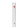 6FT Tripp Lite 6-Outlet British Outlet Surge Protector - White Image
