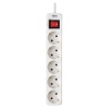 5FT Tripp Lite 5 Outlet Power Strip - German Type F Schuko Outlets - White Image