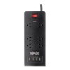 6FT Tripp Lite 6-Outlet Surge Protector With 4 USB Ports - Black Image
