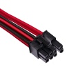 2FT Corsair PCI-E 6+2 Pin To PCI-E 8 Pin Internal Power Cable - Red, Black Image
