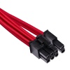2FT Corsair PCI-E 6+2 Pin To PCI-E 8 Pin Internal Power Cable - Red Image