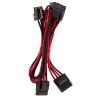 Corsair Premium Individually Sleeved PSU Cables Pro Kit Type 4 Gen 4 Internal Power Cable - Black, Red Image