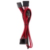 Corsair Premium Individually Sleeved PSU Cables Pro Kit Type 4 Gen 4 Internal Power Cable - Black, Red Image