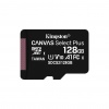 128GB Kingston Canvas Select Micro SD UHS-I Memory Card with Adapter Image