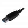 StarTech 4-Port SuperSpeed Mini USB3.0 Hub - Black Image