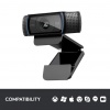 Logitech HD Pro C920 1920 x 1080 Pixels USB2.0 Webcam - Black Image