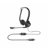 Logitech 960 USB Type A Wired Computer Headset - Black Image