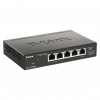 D-Link 5 Port Managed Gigabit Ethernet (10/100/1000) Network Switch - Black Image