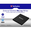 Verbatim External Slimline Blu-Ray RW Drive - 43890 - Black Image