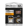 32GB PNY Turbo Performance SDHC UHS-I U3 Class 10 Memory Card Image