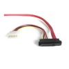 StarTech SAS 29 Pin to SATA Cable LP4 Power - 1.5FT  Image