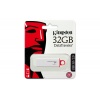 32GB Kingston DataTraveler USB3.0 Flash Drive White/Red Image
