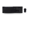 Logitech Wireless Combo MK270 QWERTY Keyboard and Mouse Set 2.4 GHz Black - Spanish Layout Image