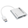Tripp Lite USB3.0 SuperSpeed Multi-Drive Memory Card Reader / Writer - Silver  Image