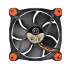 Thermaltake 120MM 1500RPM LED Red 3-Pin Fan - Black, Red Image