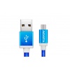 AData Android USB to Micro USB Charging/Sync Cable, 100cm - Blue Image